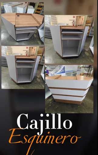Cajillo esquinero con cajoneras
