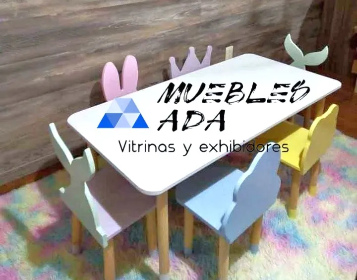 Escritorio infantil blanco con organizadores