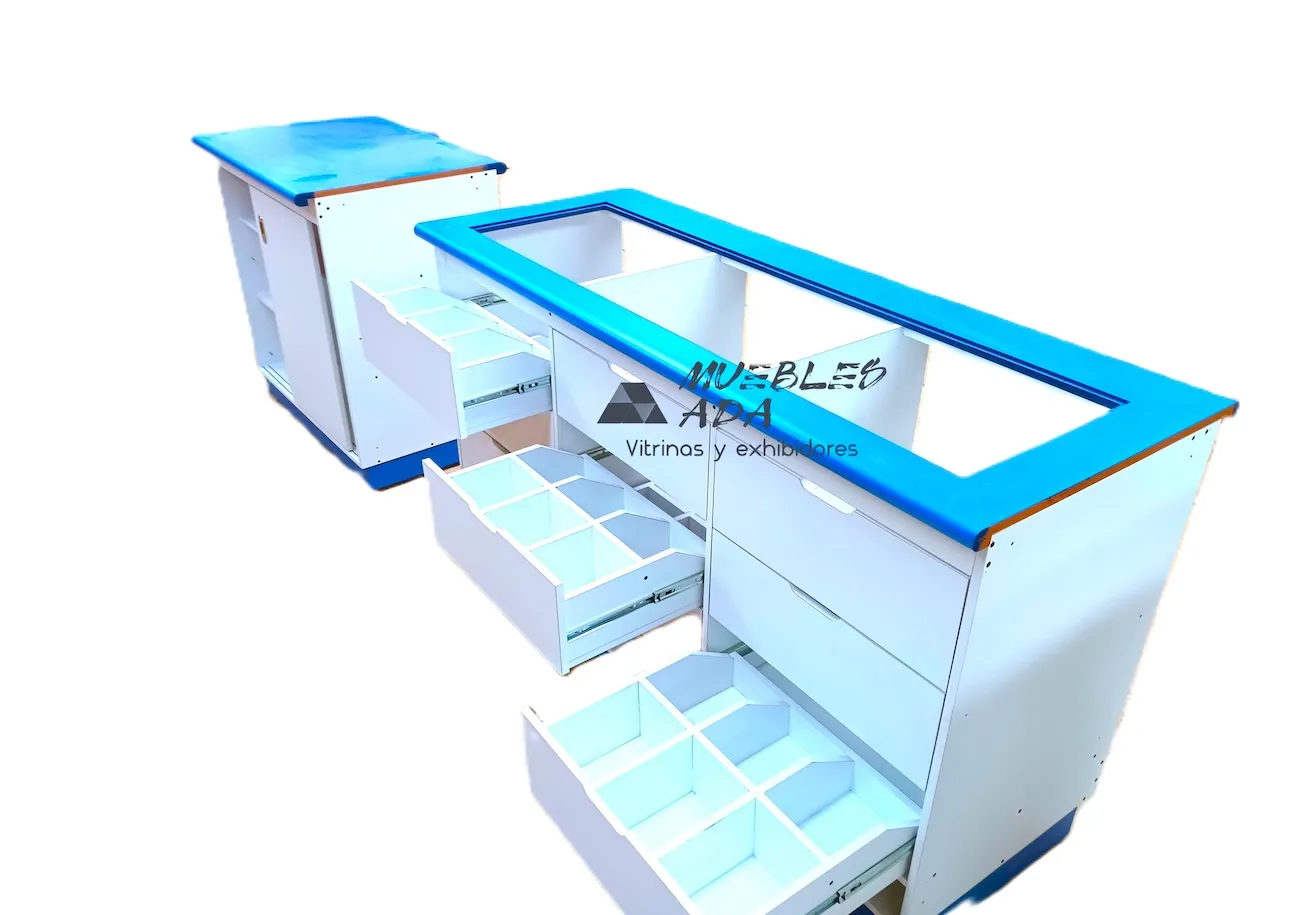 Módulo de caja con cajoneras deslizables