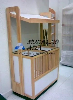 Mueble para bolillo tipo carrito de madera