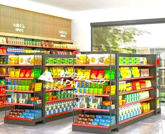 Estantes, góndolas y exhibidores para tiendas
